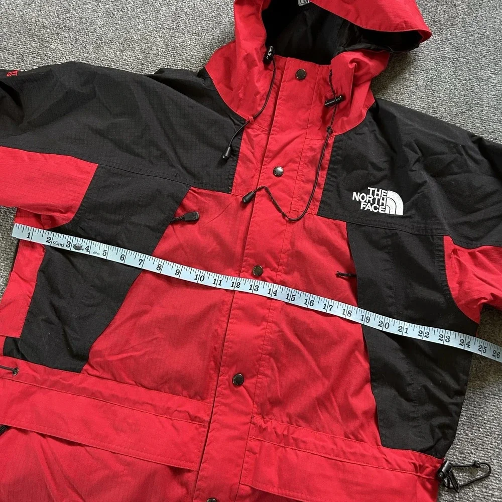 The North Face Summit Series Jacket Mens Medium Red Gore-Tex XCR Hooded Ski